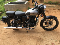 Mercury Silver Royal Enfield Classic 350 Single Channel BS6