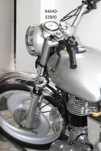 Silver Royal Enfield Bullet Electra