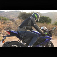 Blue Yamaha YZF R15 V3