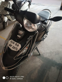 Matte Black TVS Scooty Zest