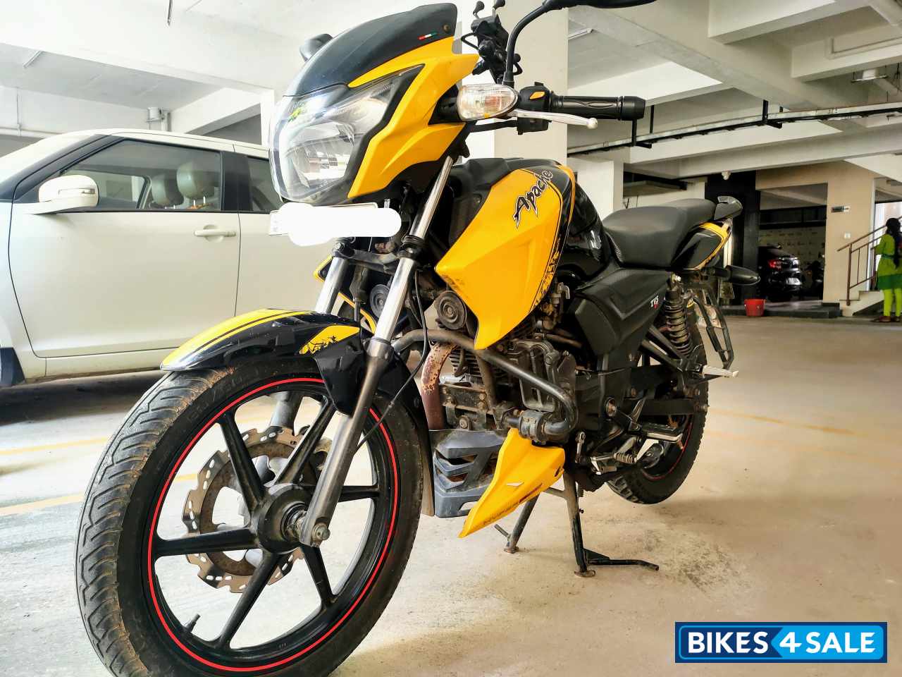 Yellow With Black TVS Apache RTR 160 Yellow With Black TVS Apache RTR 160