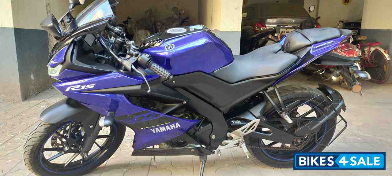 Blue Yamaha YZF R15 V3