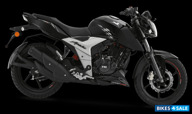 Used 18 Model Tvs Apache Rtr 160 4v For Sale In Hyderabad Id Black Colour Bikes4sale