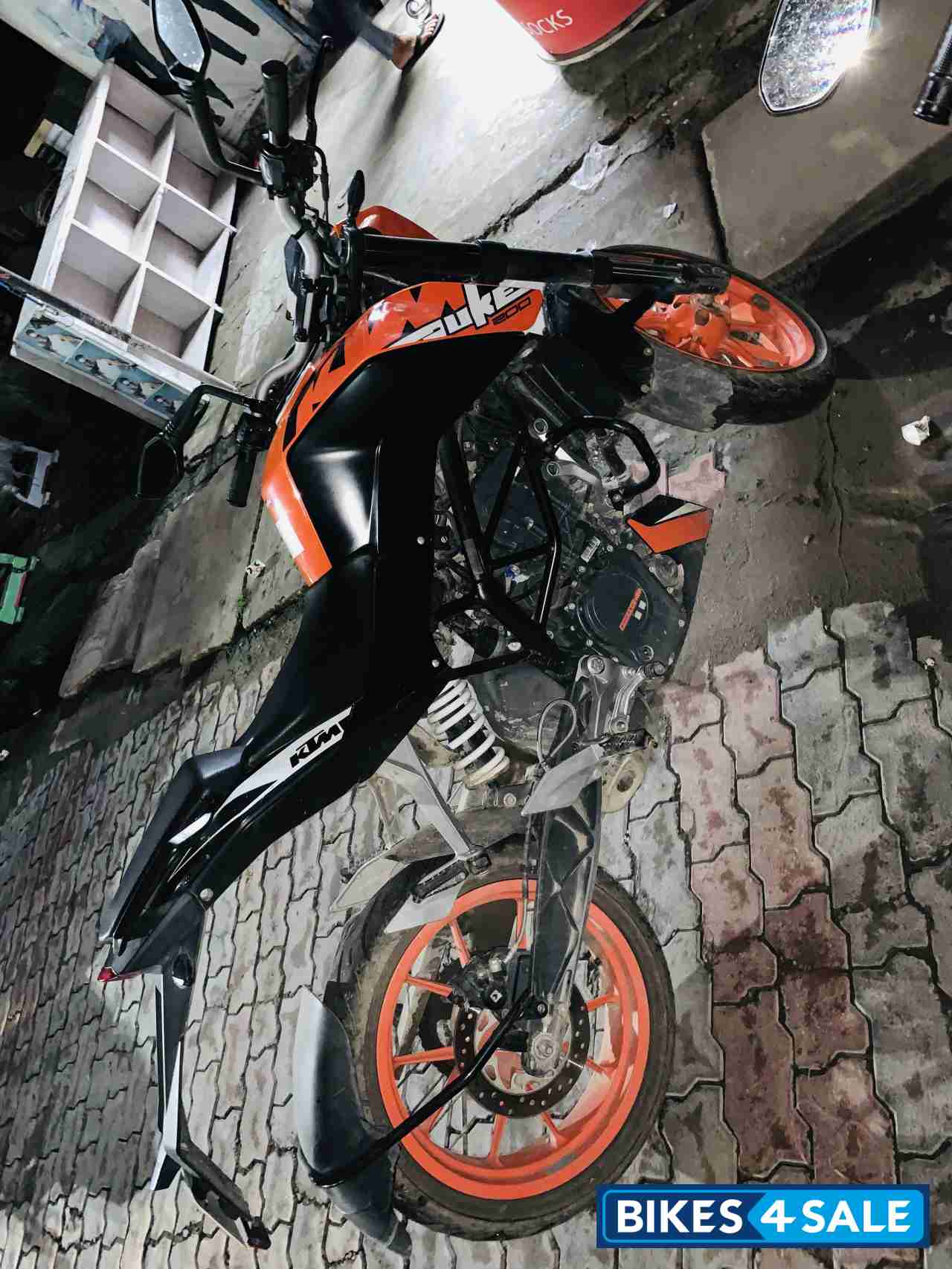 Orange Black KTM Duke 200