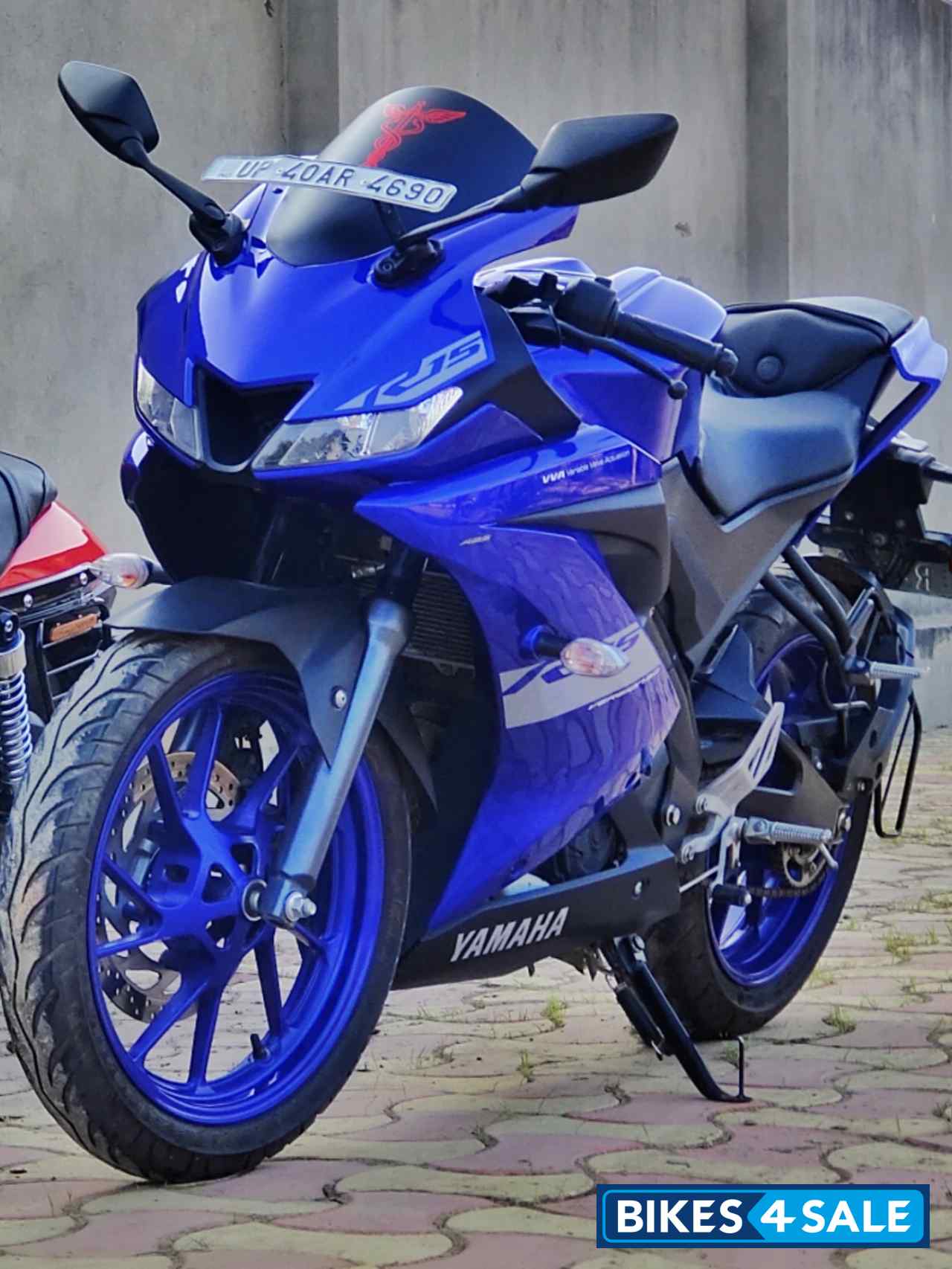 Blue Yamaha YZF R15 V3 BS6