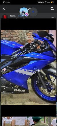 Blue Yamaha YZF R15 V3 BS6