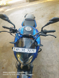 Blue Bajaj Dominar 400 Disc