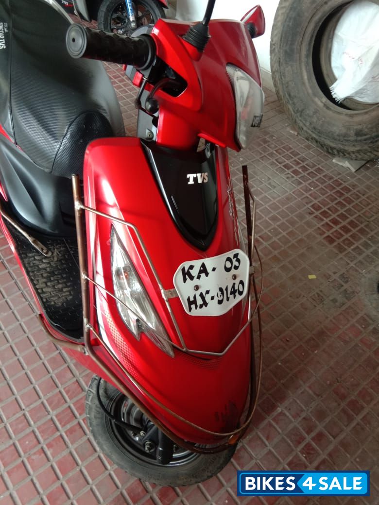 Red TVS Scooty Zest