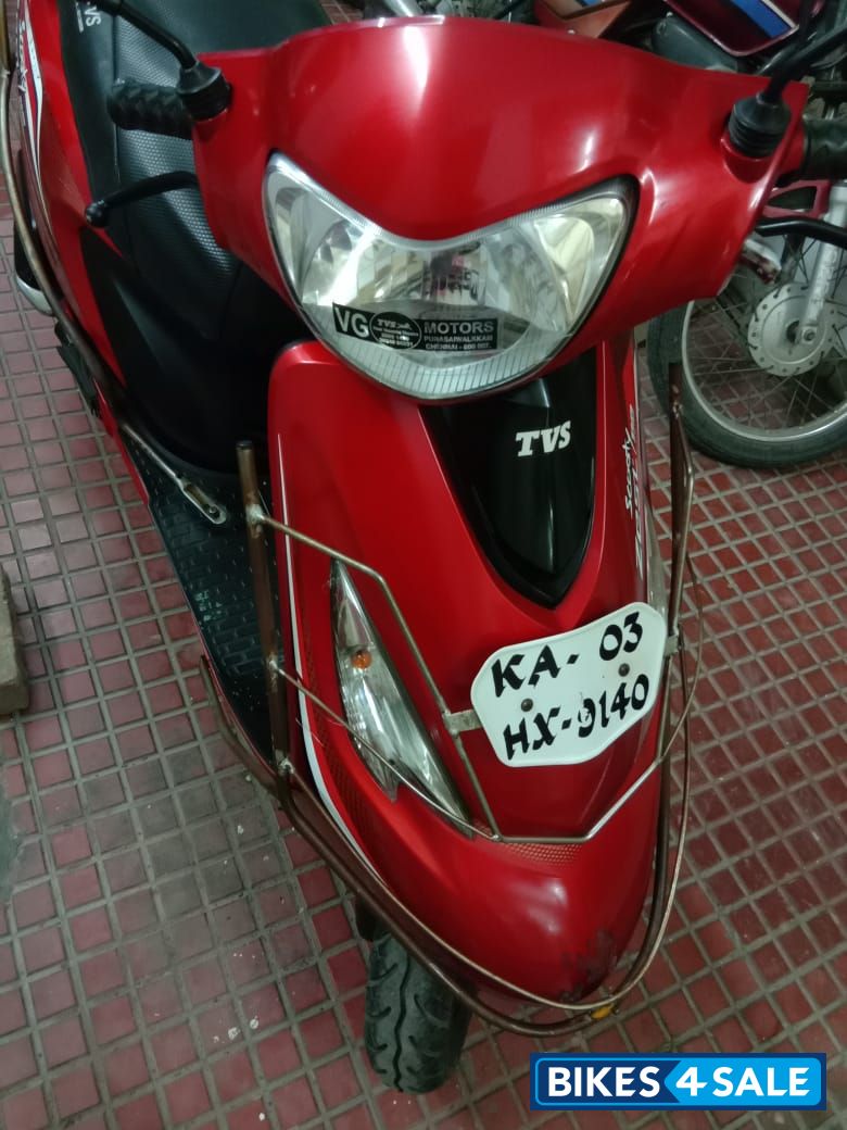 Red TVS Scooty Zest