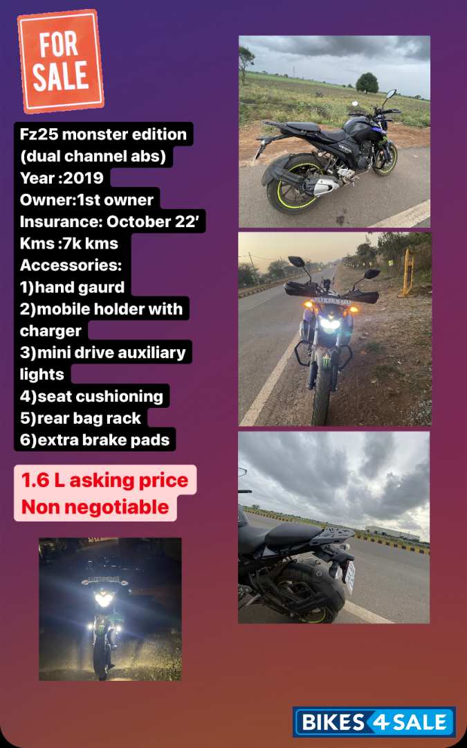 Black Yamaha FZ25 Monster Energy MotoGP Edition Black Yamaha FZ25 Monster Energy MotoGP Edition