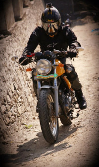 Yellow Royal Enfield Continental GT 535