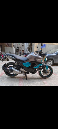 Cyan Grey Yamaha FZ-S FI V3