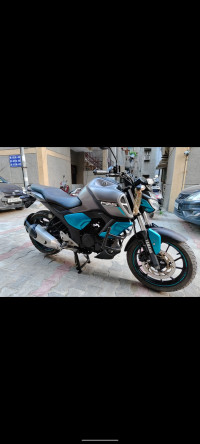 Cyan Grey Yamaha FZ-S FI V3