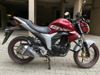 Red/silver Suzuki Gixxer ABS