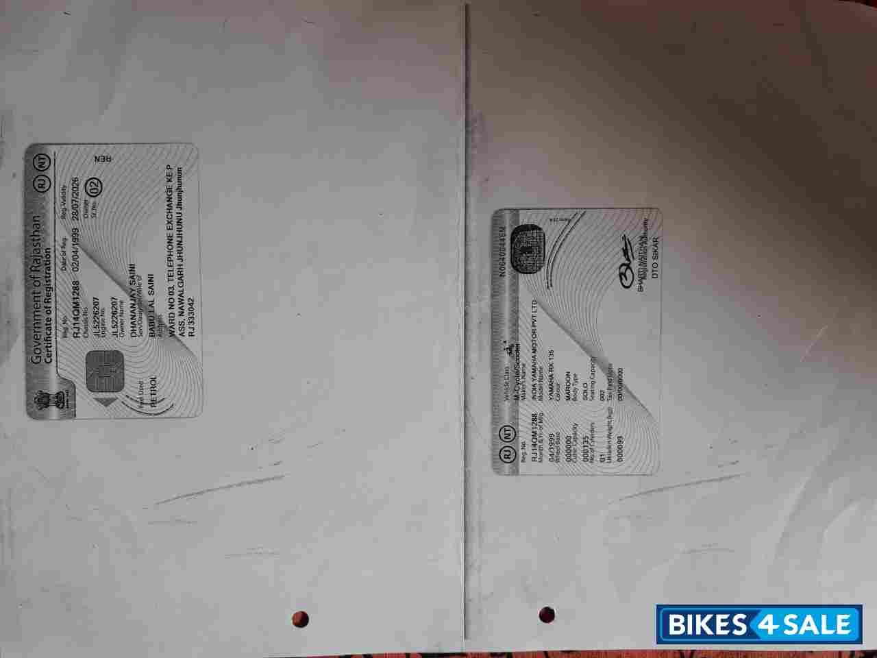 Blue Yamaha RX 135 Blue Yamaha RX 135