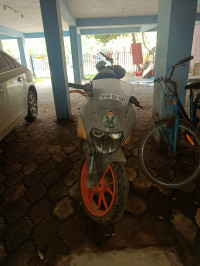 White And Orange KTM RC 200