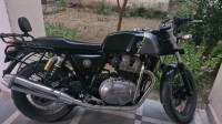 Black And Grey Royal Enfield Continental GT 650 Twin