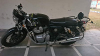 Black And Grey Royal Enfield Continental GT 650 Twin