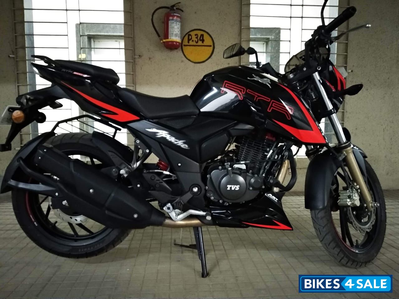 Black & Red TVS Apache RTR 200 4V ABS Race Edition 2.0 Black & Red TVS Apache RTR 200 4V ABS Race Edition 2.0