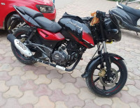 Black And Red Bajaj Pulsar 150 Twin Disc