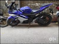 Blue Yamaha YZF R15