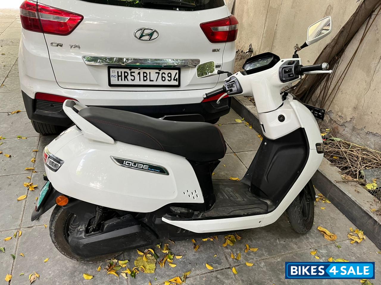 White TVS iQube Electric White TVS iQube Electric