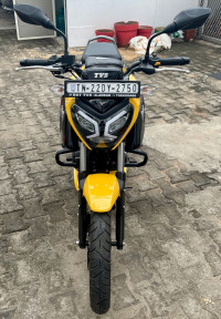 Yellow TVS Raider 125