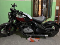 Dual Tone Red Black Jawa 42 Bobber Dual Channel ABS