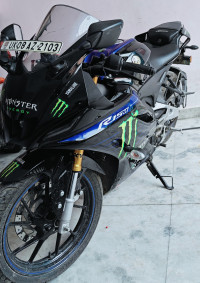 Black And Blue Yamaha R15M Monster Energy MotoGP Edition