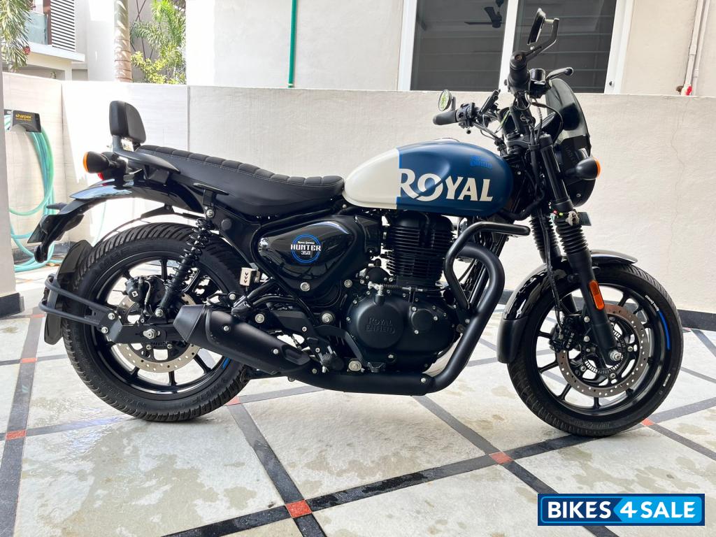Blue Royal Enfield Hunter 350 Metro Blue Royal Enfield Hunter 350 Metro