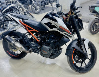 White KTM Duke 250