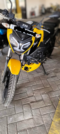 Yellow TVS Raider 125