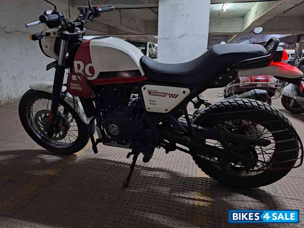 White And Red Royal Enfield Scram 411 White And Red Royal Enfield Scram 411