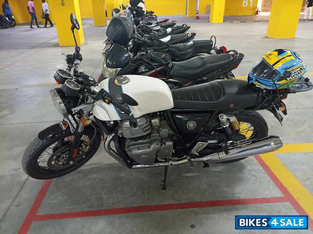 Ice Queen White Royal Enfield Continental GT 650 Twin