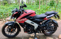 Burnt Red Satin Blak Bajaj Pulsar NS 200 BS6