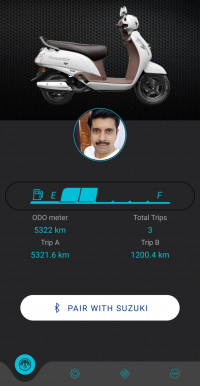 White Suzuki Access 125 Ride Connect Edition