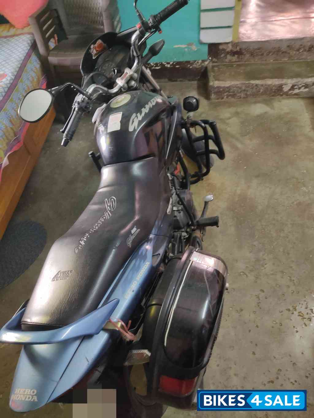 Blue Black Hero Glamour 125 Drum Blue Black Hero Glamour 125 Drum