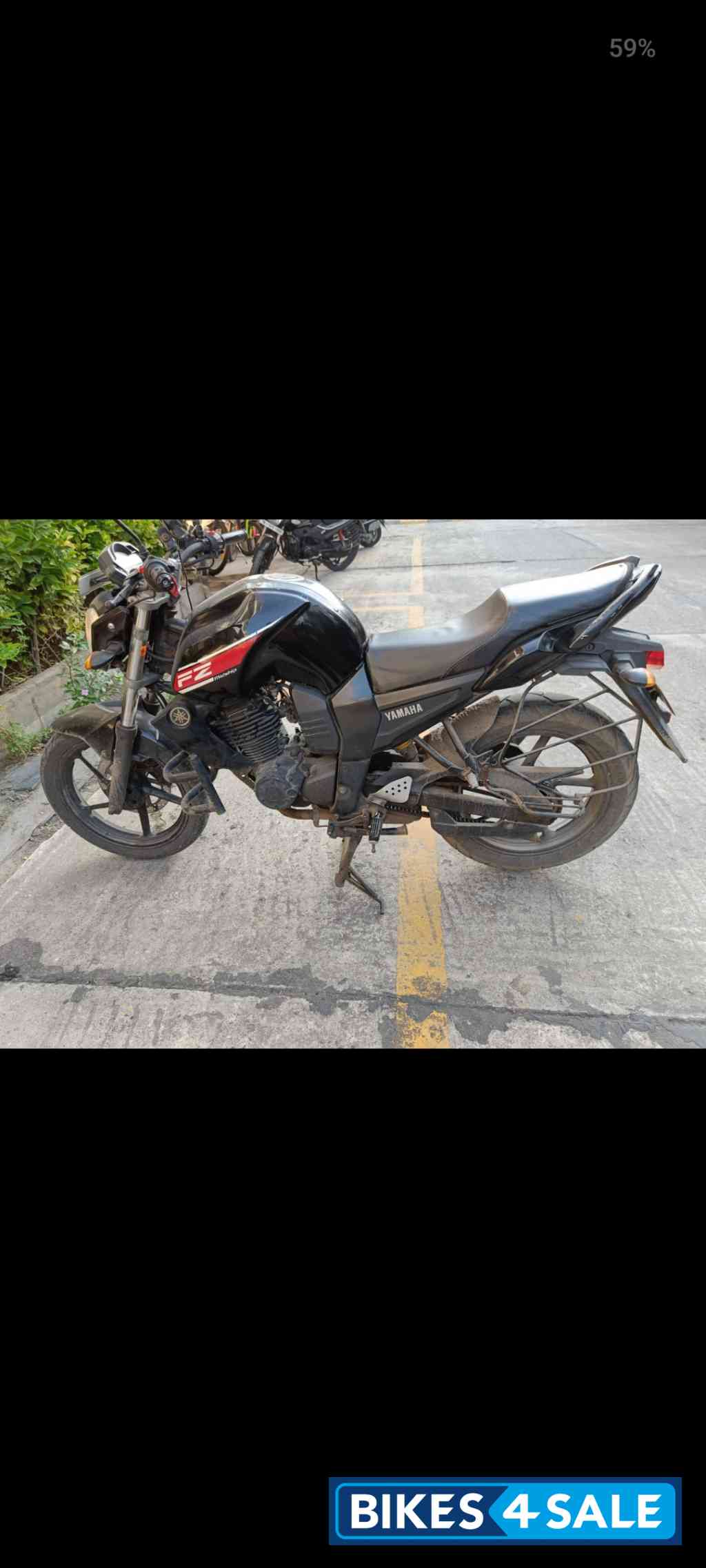 Black Yamaha FZ16