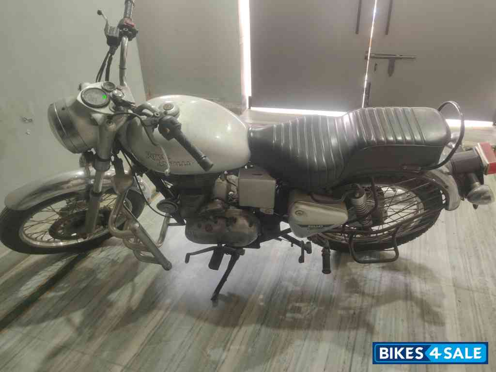 Silver Royal Enfield Bullet Electra