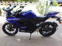 Blue Yamaha YZF R15 V3