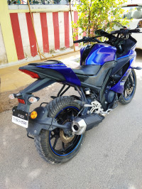 Blue Yamaha YZF R15 V3