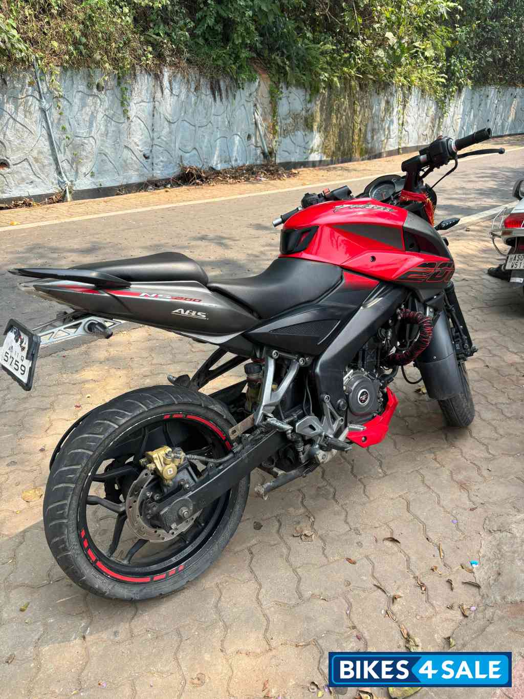 Red And Black Bajaj Pulsar NS200