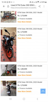 KTM Duke 390 BS6 2020 Model