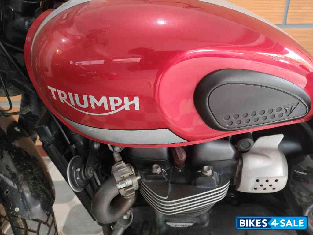 Red Triumph Street Scrambler