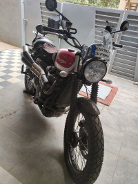 Red Triumph Street Scrambler