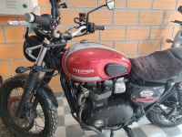 Red Triumph Street Scrambler