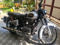 Silver Royal Enfield Classic 500