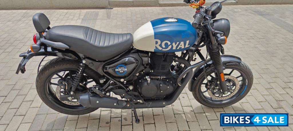 Rebel Blue Royal Enfield Hunter 350 Metro