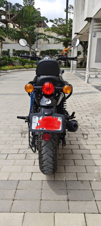 Rebel Blue Royal Enfield Hunter 350 Metro