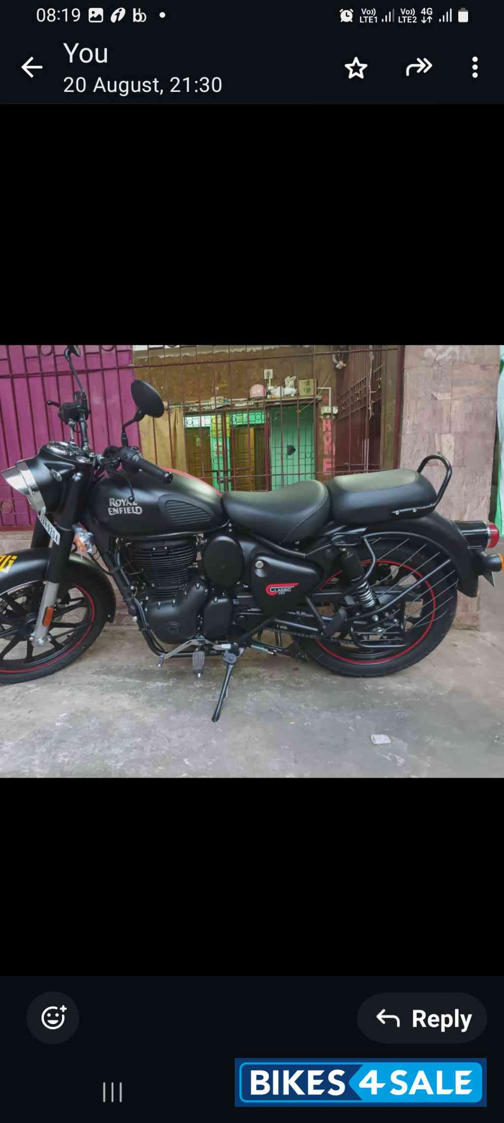 Royal Enfield Classic Stealth Black